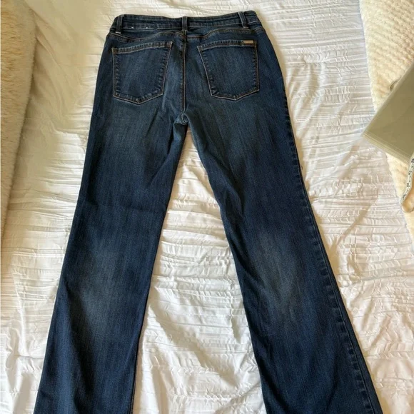 White House Black Market Dark Indigo Bootcut Jeans - Picture 4 of 4